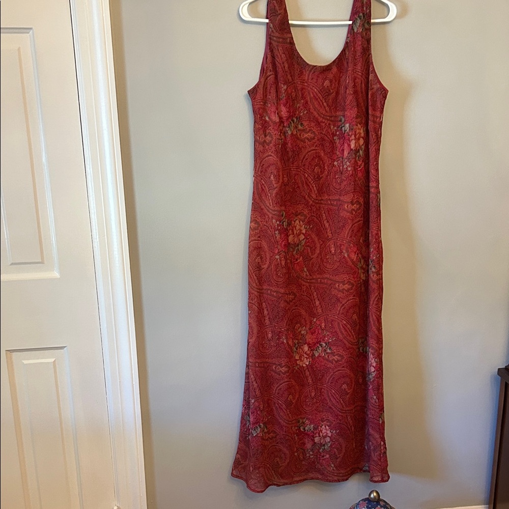 K Studio Red Floral Women's Dress, Size 16